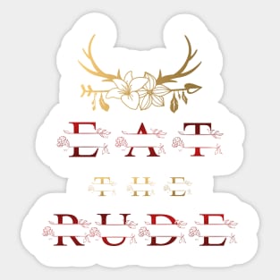 Hannibal - Eat the Rude Sticker